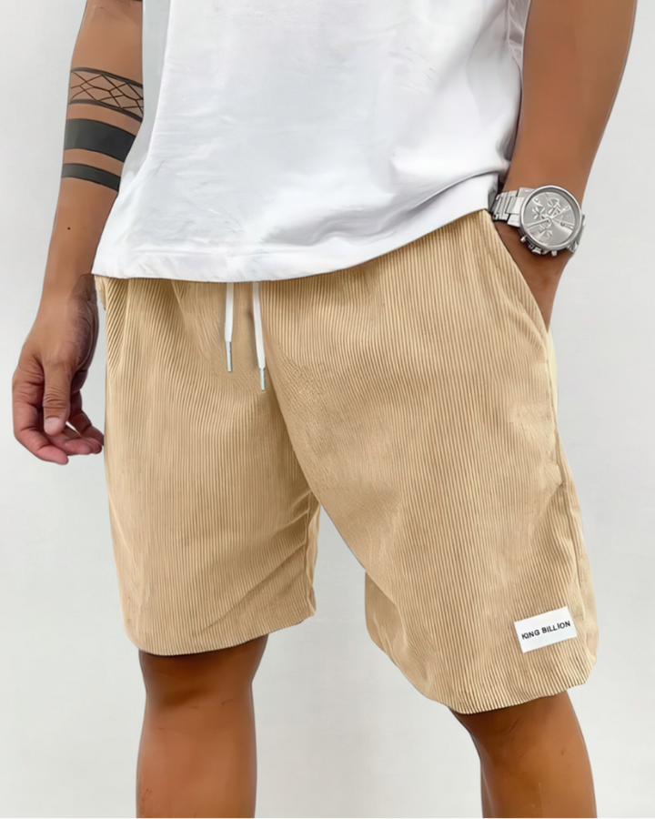 Knee-Length Shorts For Men | Relaxed Fit | Khaki