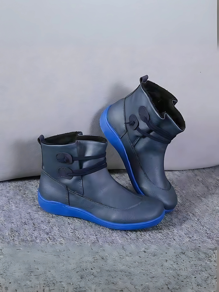 Leather Ankle Boots | Waterproof | Maine Blue