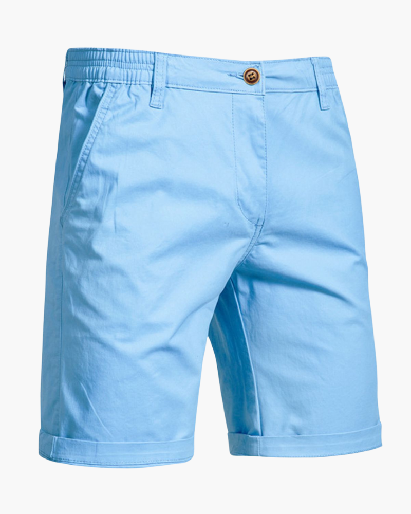 Men's Cotton Chino Shorts Summer Smart Casual Fit
