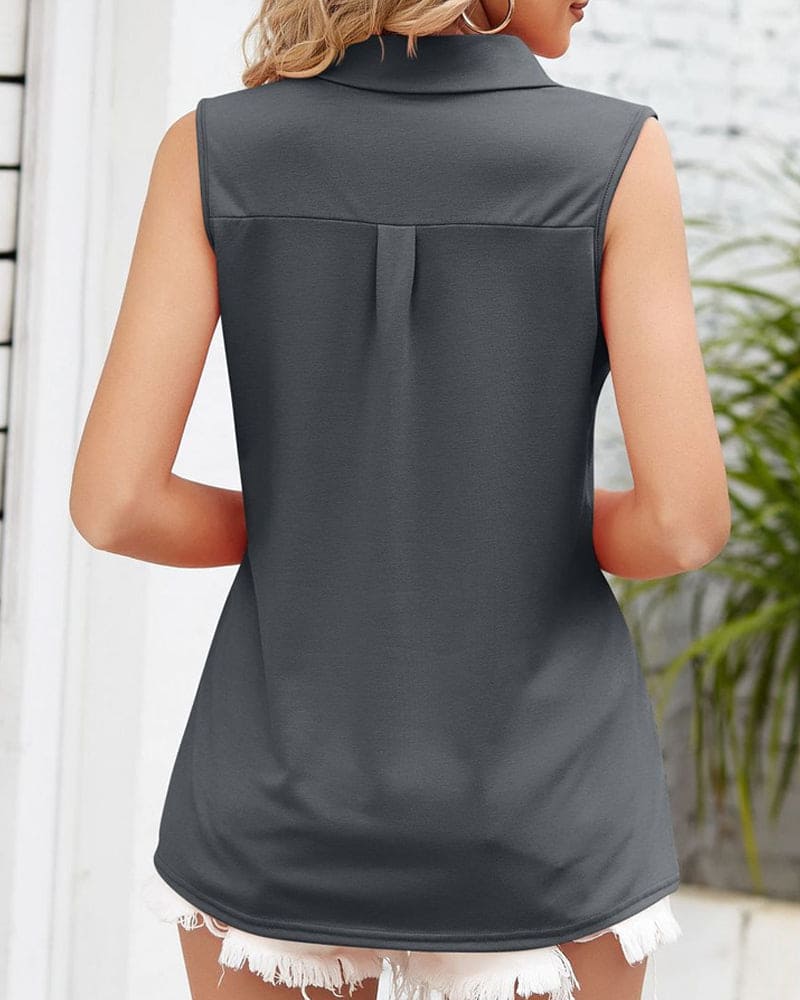 Lightweight Blouse For Women | Summer Tops | Gray 2
