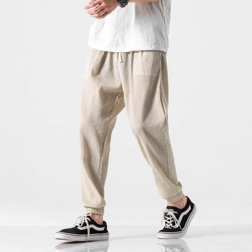 Linen Pants For Men | Breathable | Beige