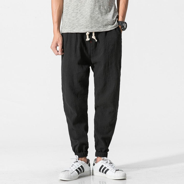 Linen Pants For Men | Breathable | Black