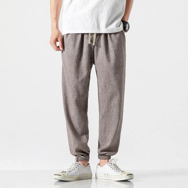 Linen Pants For Men | Breathable | Gray