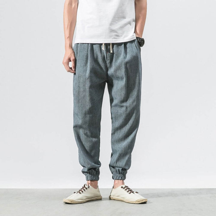 Linen Pants For Men | Breathable | Light Blue