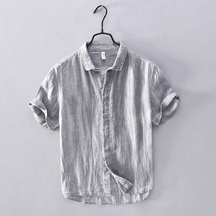 Linen Shirt For Men | Breathable | Gray
