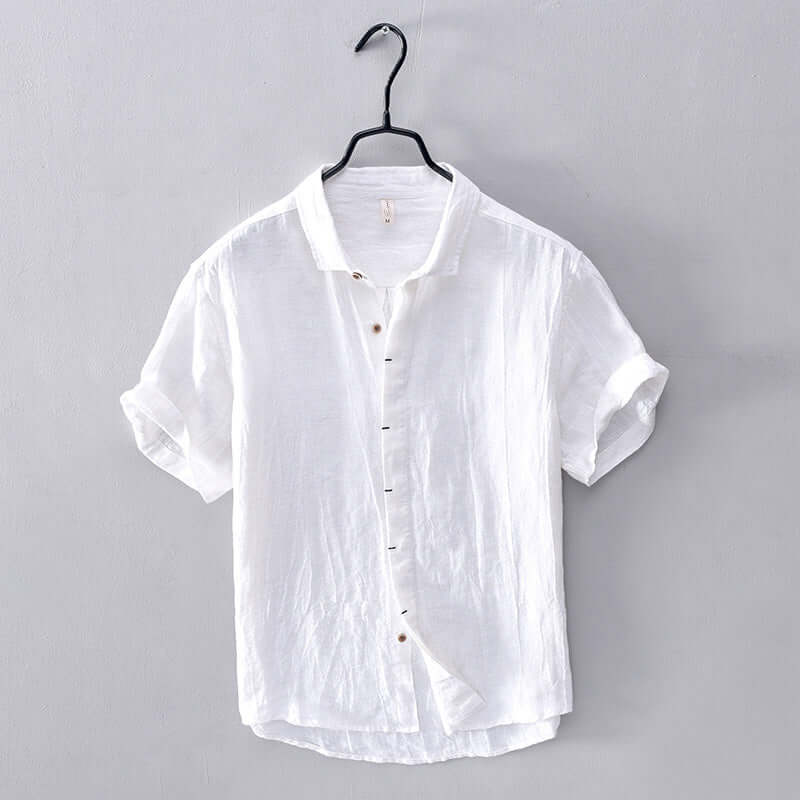 Linen Shirt For Men | Breathable | White