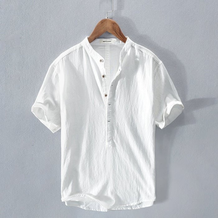 Linen Shirt For Men | Classic Cut | White