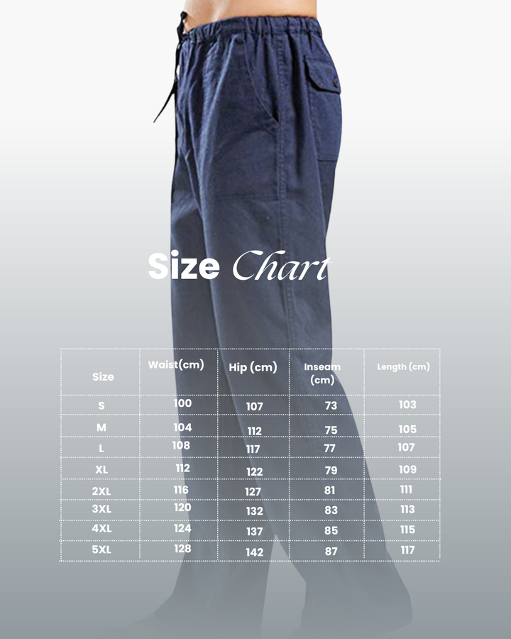 Men's Cotton Summer Drawstring Pants