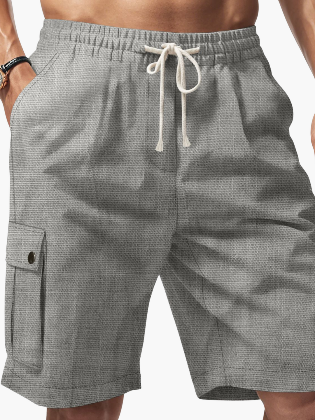 Men's Linen Blend Shorts Fashion Everyday Essential Breathable & Lightweight