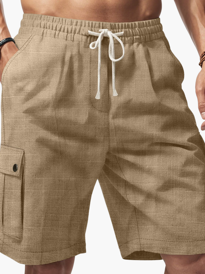 Men's Linen Blend Shorts Fashion Everyday Essential Breathable & Lightweight