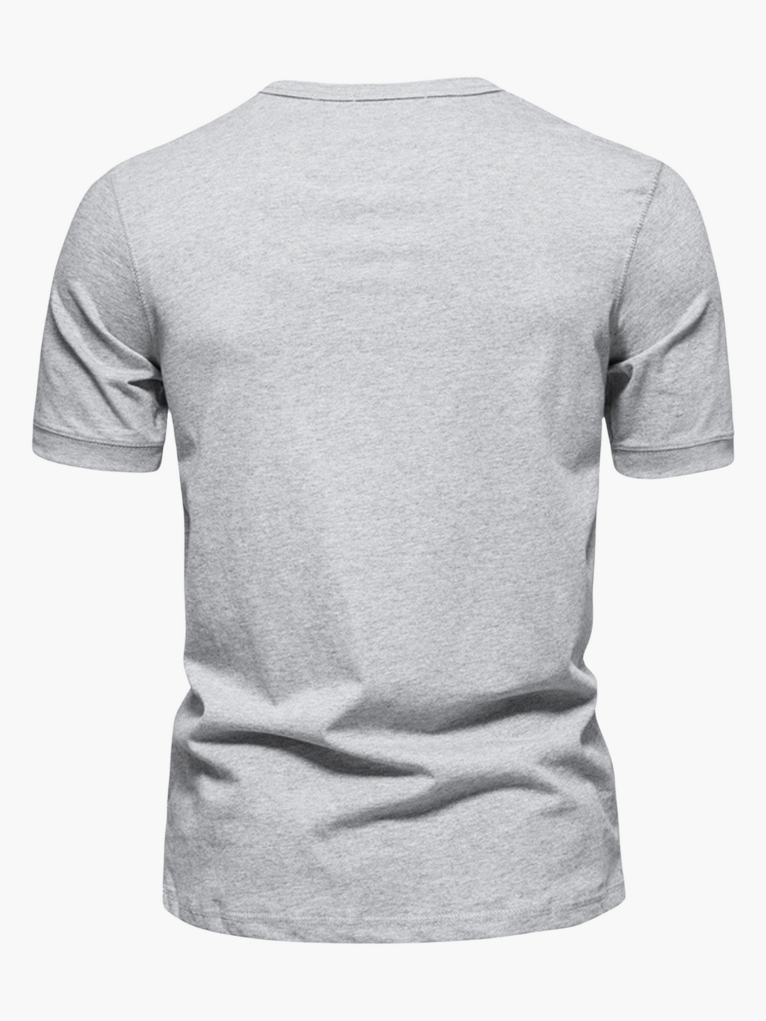 Men’s Summer Cotton Short Sleeve Henley Shirt