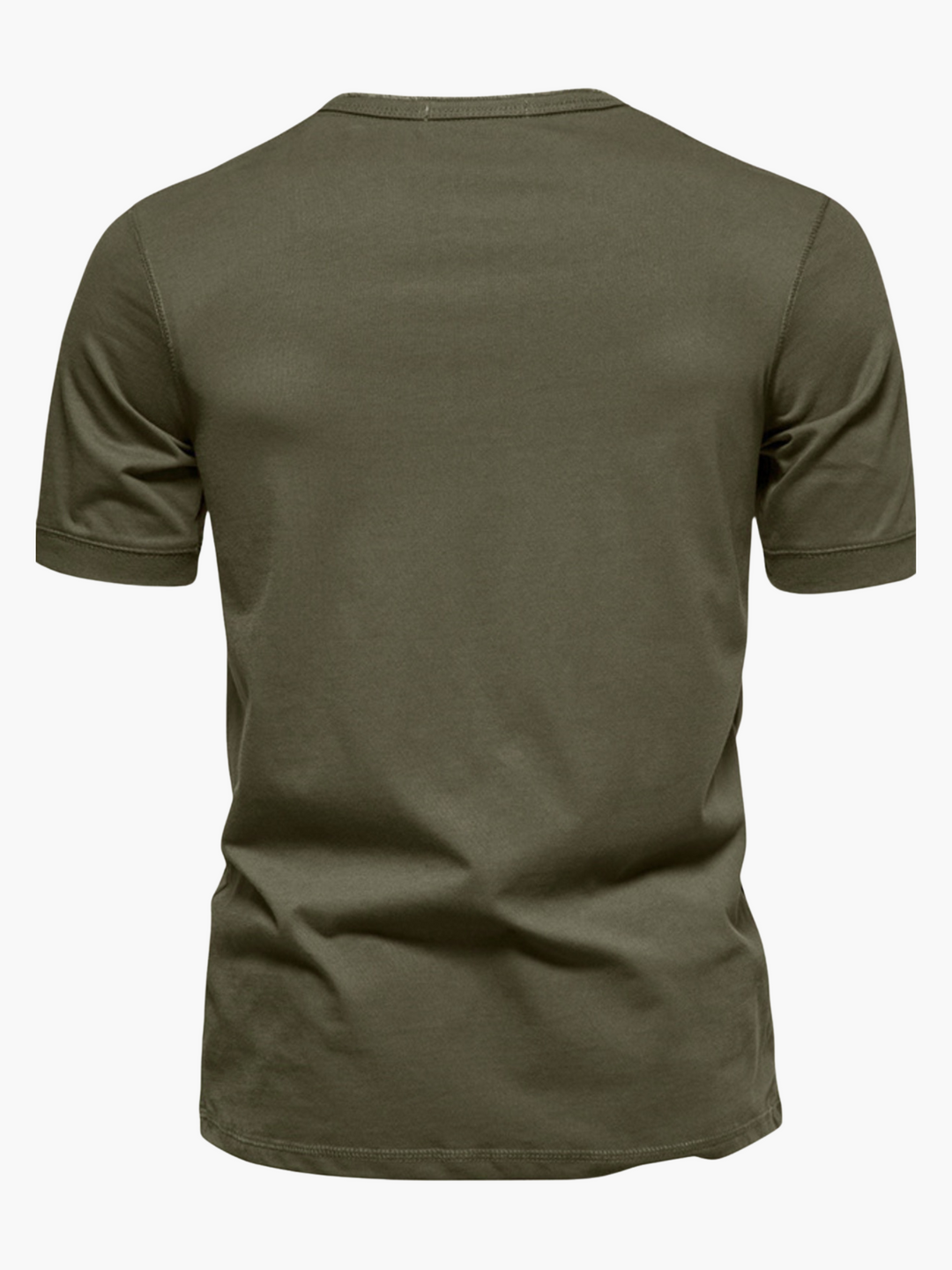 Men’s Summer Cotton Short Sleeve Henley Shirt