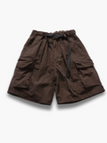Men's Cotton Cargo Shorts Summer Built-in Belt Relaxed Fit