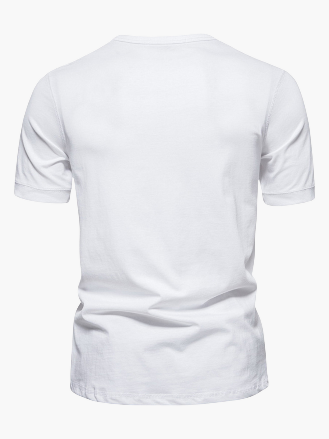 Men’s Summer Cotton Short Sleeve Henley Shirt