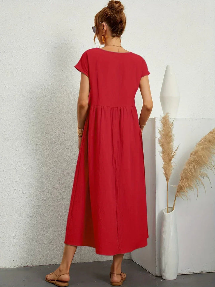 Julie | Elegant Cotton Linen Dress