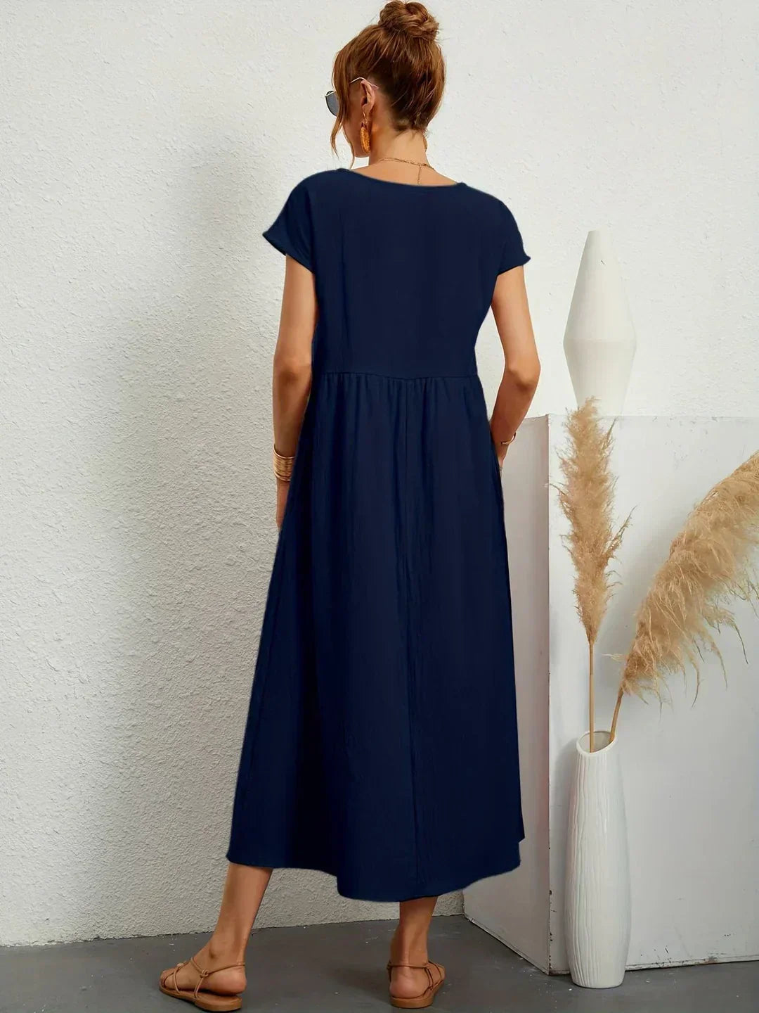 Julie | Elegant Cotton Linen Dress