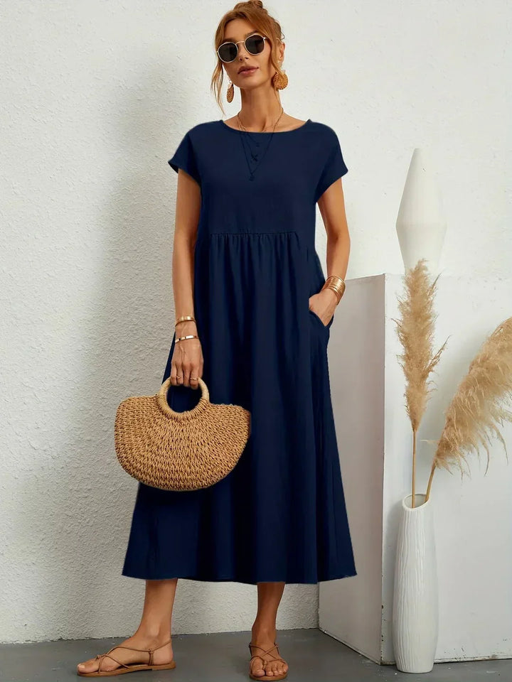 Julie | Elegant Cotton Linen Dress