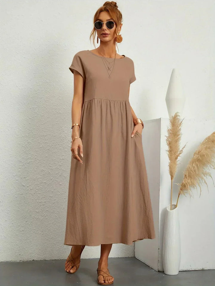 Julie | Elegant Cotton Linen Dress