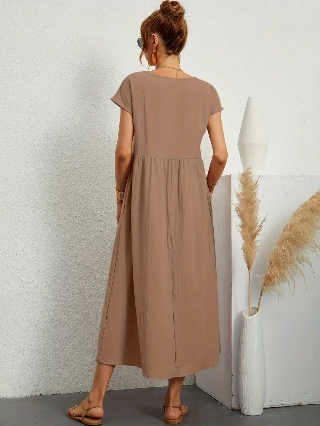 Julie | Elegant Cotton Linen Dress