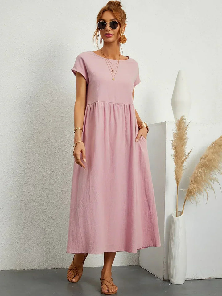 Julie | Elegant Cotton Linen Dress