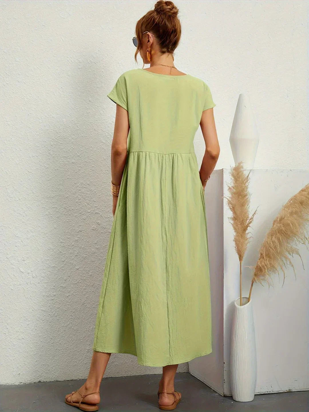 Julie | Elegant Cotton Linen Dress