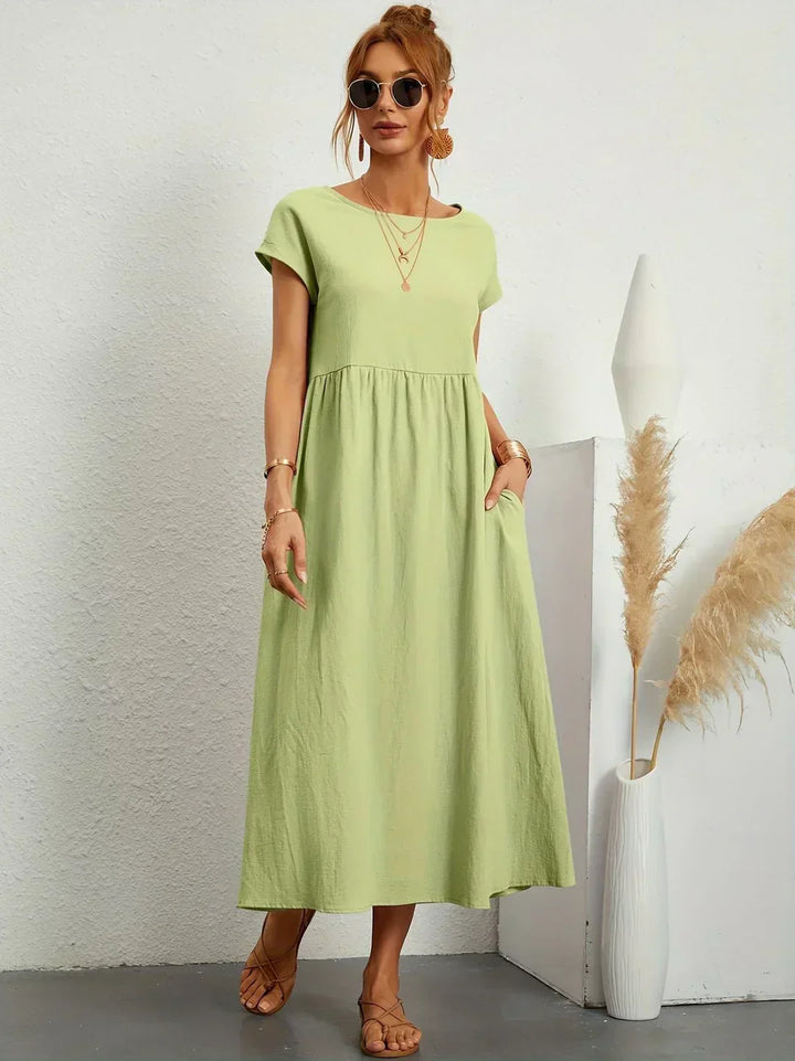 Julie | Elegant Cotton Linen Dress