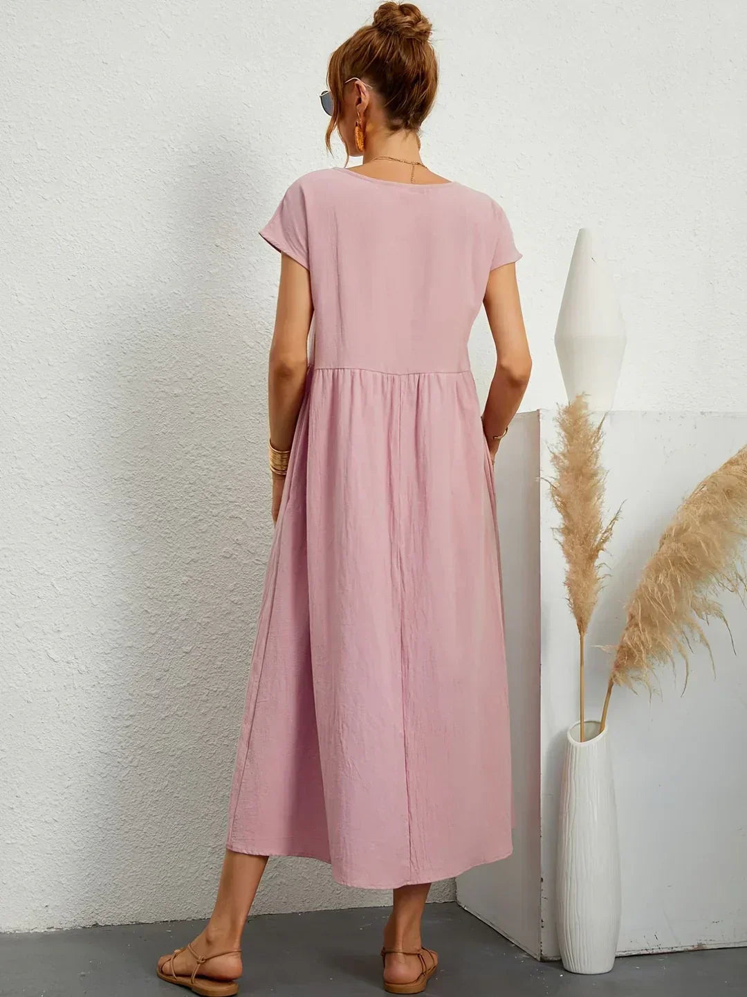 Julie | Elegant Cotton Linen Dress