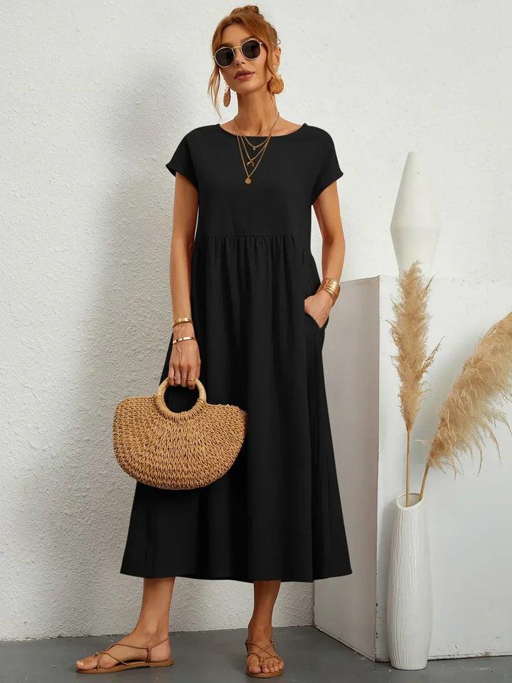 Julie | Elegant Cotton Linen Dress