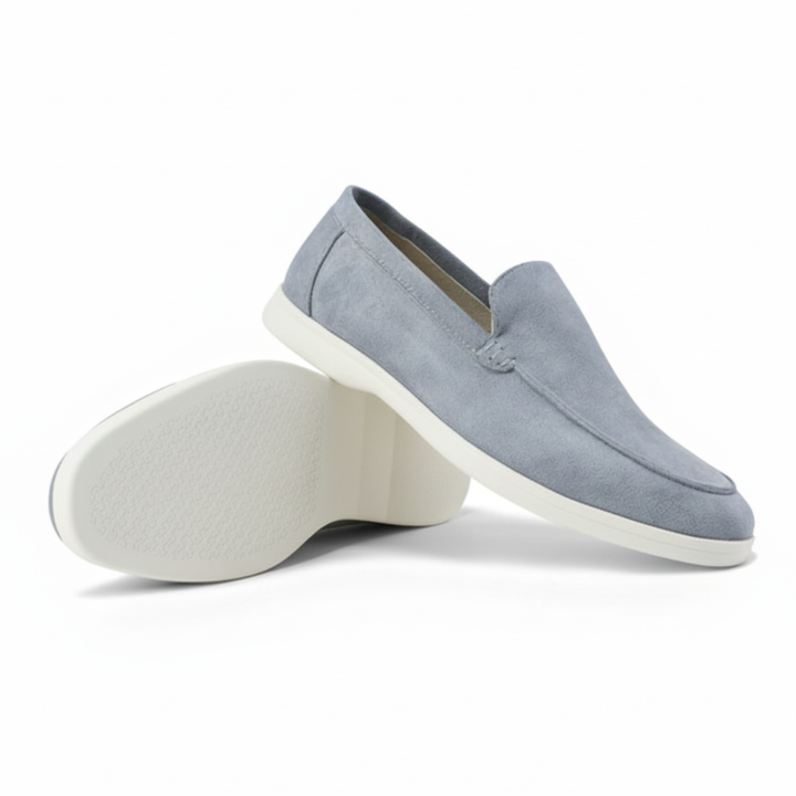 Suede Leather Loafers Men's Lightweight Slip-On Shoes