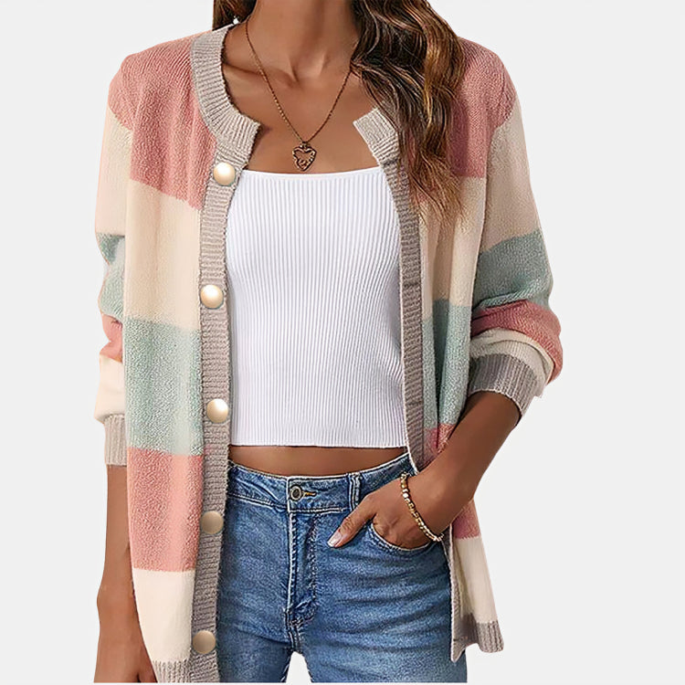 DAISY - BRIGHT STRIPED CARDIGAN