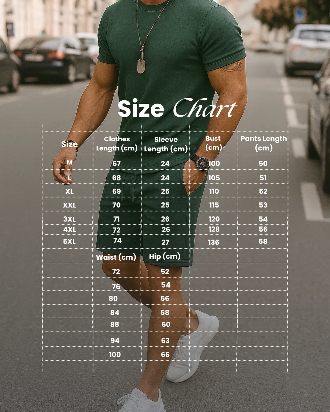 Cotton Two Piece T-Shirt and Shorts Set for Summer Men's Casual Outfit