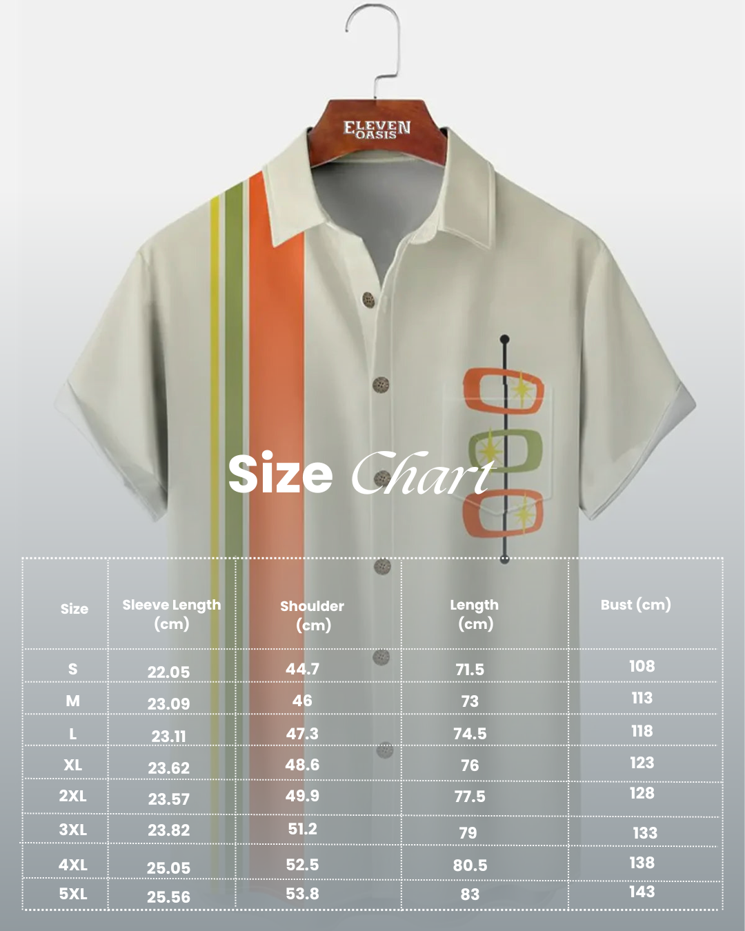 Men's Cotton Short Sleeve Bowling Shirt for Australian Summer
