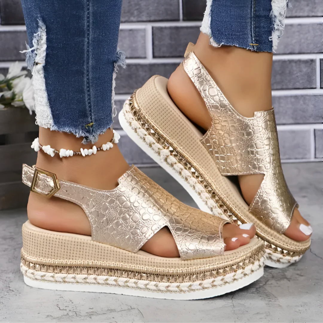 Orthopedic Sandals For Women | Spring | Gold 