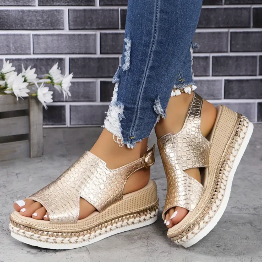 Orthopedic Sandals For Women | Spring | Gold 1