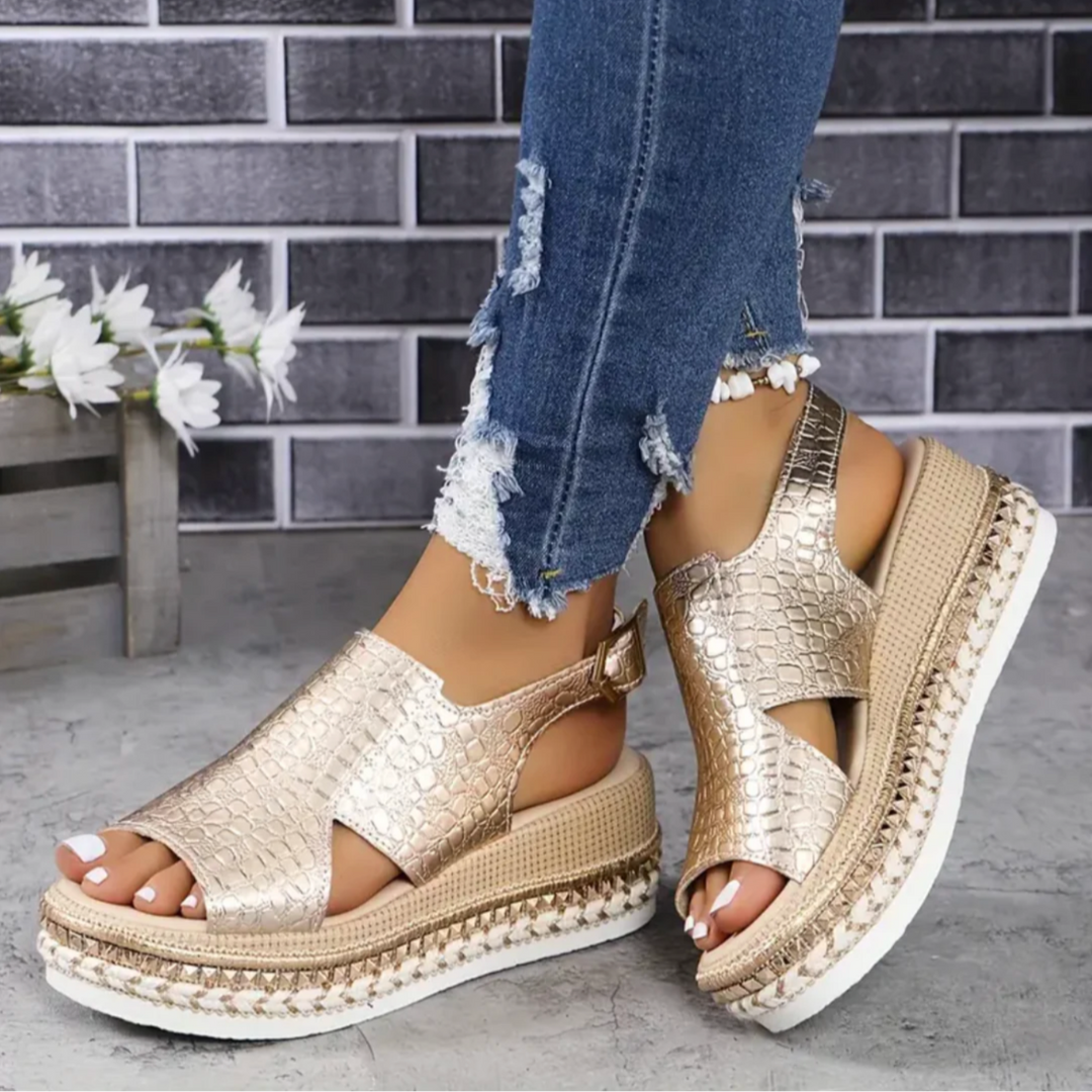 Orthopedic Sandals For Women | Spring | Gold 1