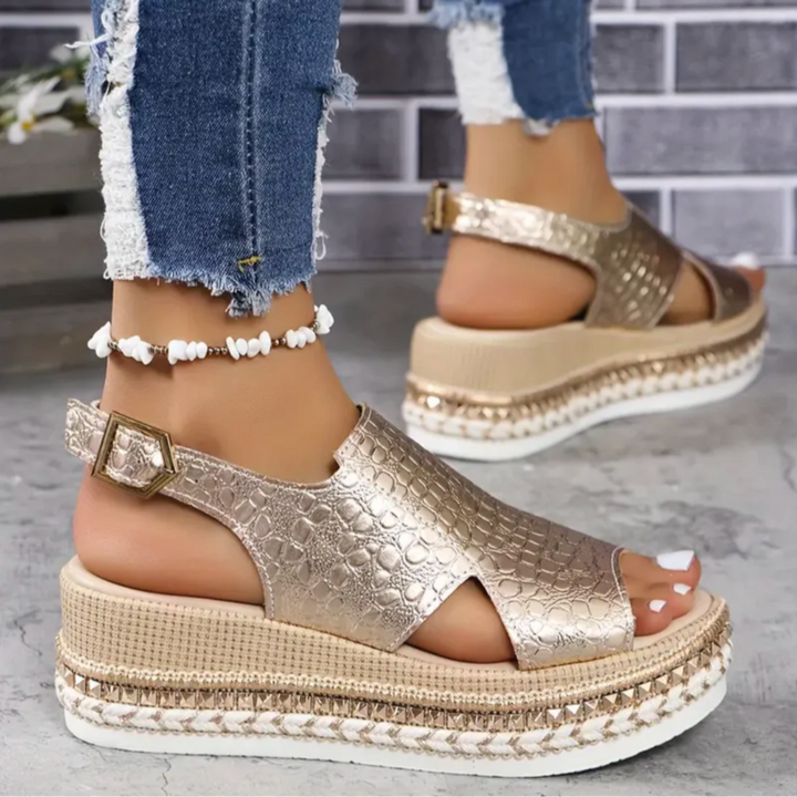 Orthopedic Sandals For Women | Spring | Gold 2