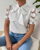 Puff Sleeve Blouse For Women | Semi-Formal