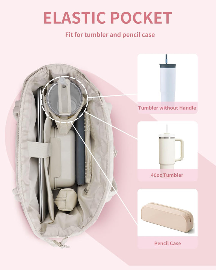 Quilted Tote Bag for Women | Water-Resistant 2