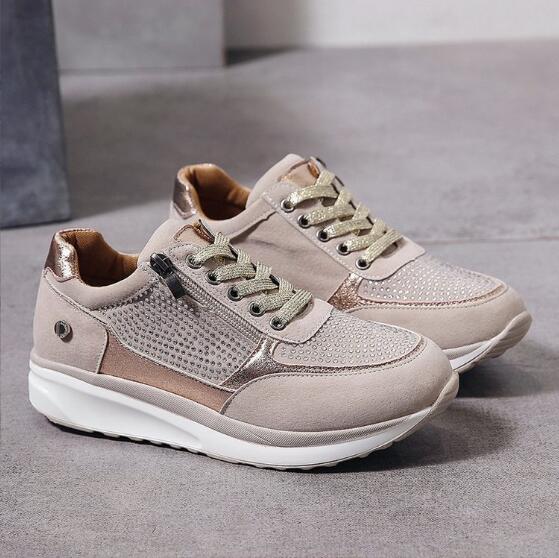 Women's Orthopedic Walking Sneakers Summer Fashion Breathable Cotton Shoes