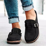 Suede Clogs with Arch Support Summer Slip-on Mules