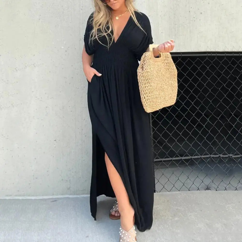 Cambria™ | V-Neck Maxi Dress