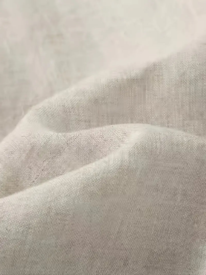 Men's Cotton Linen Trousers Relaxed Fit Wide Leg Casual Pants for Summer