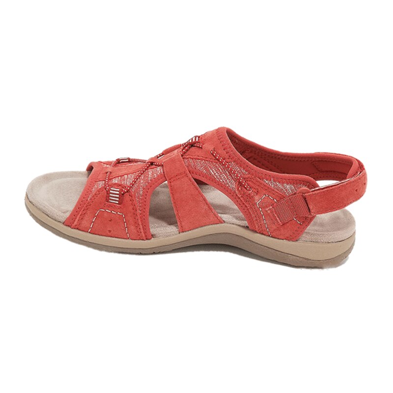 Sandals for Comfort | Adjustable Straps | Red