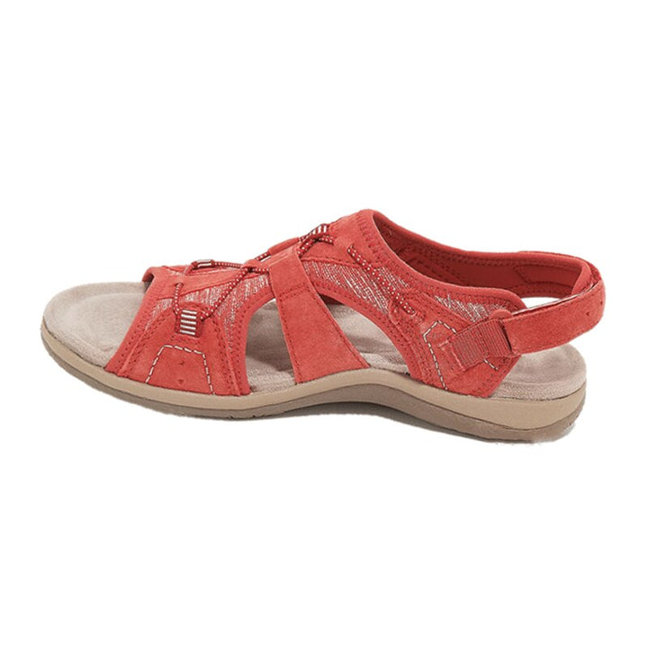 Sandals for Comfort | Adjustable Straps | Red