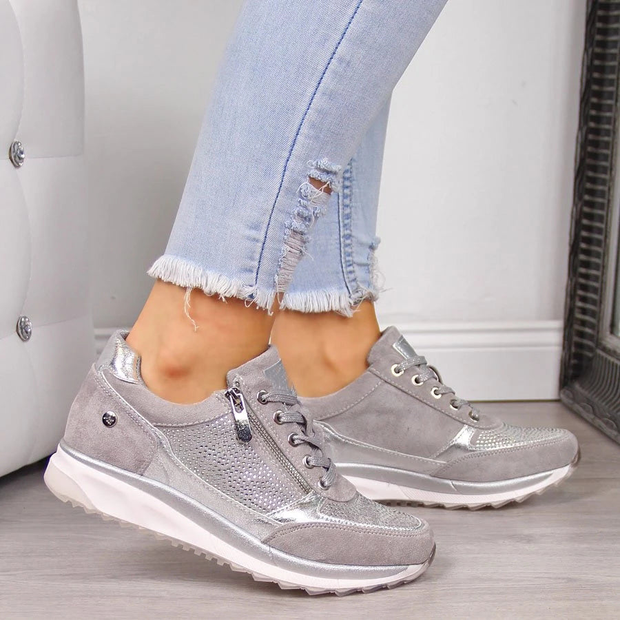 Women's Orthopedic Walking Sneakers Summer Fashion Breathable Cotton Shoes