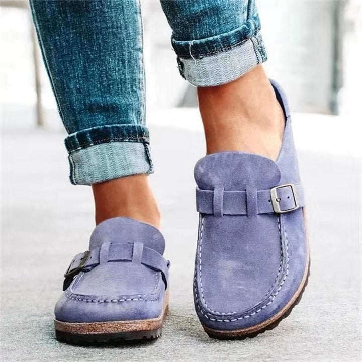 Suede Clogs with Arch Support Summer Slip-on Mules