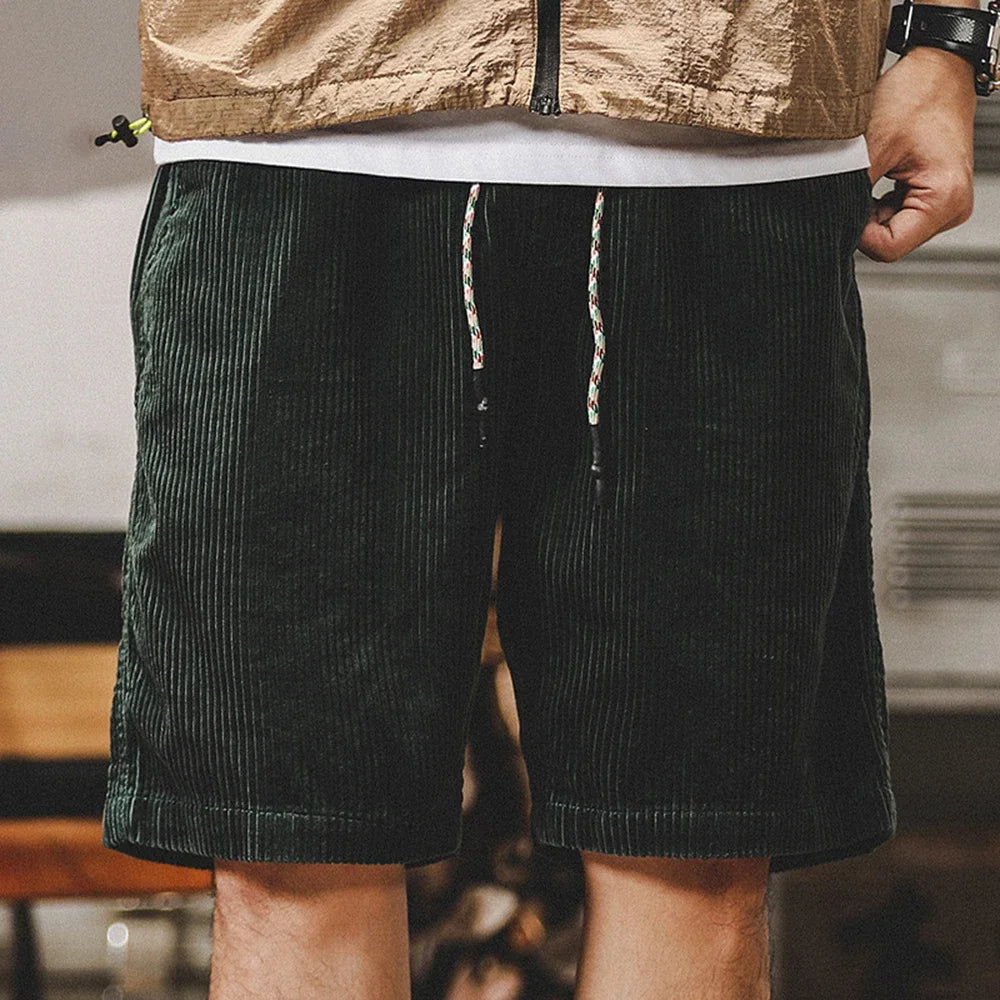 Men's Corduroy Shorts Casual Summer Chino Shorts
