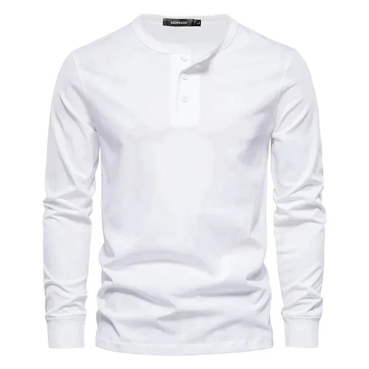 Men's Lightweight Henley Long Sleeve Shirt for Summer
