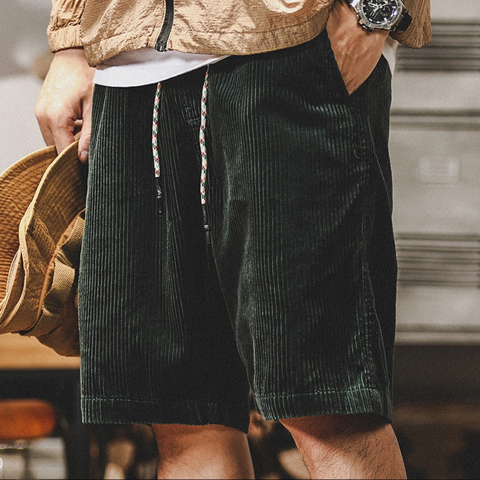 Men's Corduroy Shorts Casual Summer Chino Shorts