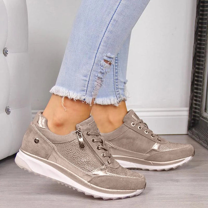 Women's Orthopedic Walking Sneakers Summer Fashion Breathable Cotton Shoes